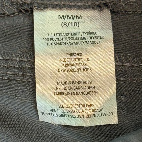 Free Country Shorts Womens Medium Grey Swim Trunks Boardshorts UPF Quick Dry NEW - Picture 6 of 16